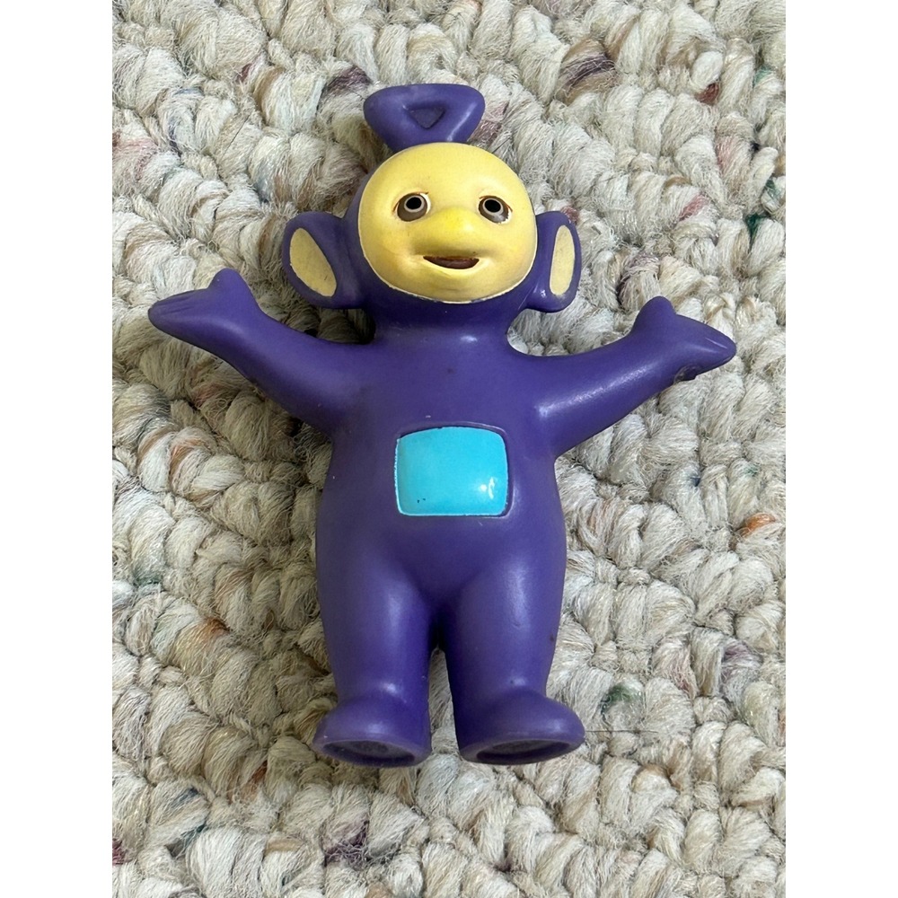 Vintage Teletubbies Tinky Winky Purple PVC Action Figure 1990s Toy Collectible